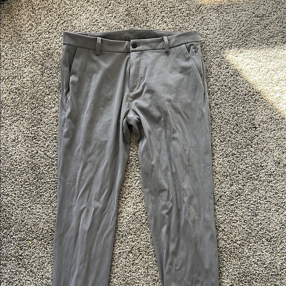 Lululemon Athletica Gray Chinos Versatile Straight-Leg Design